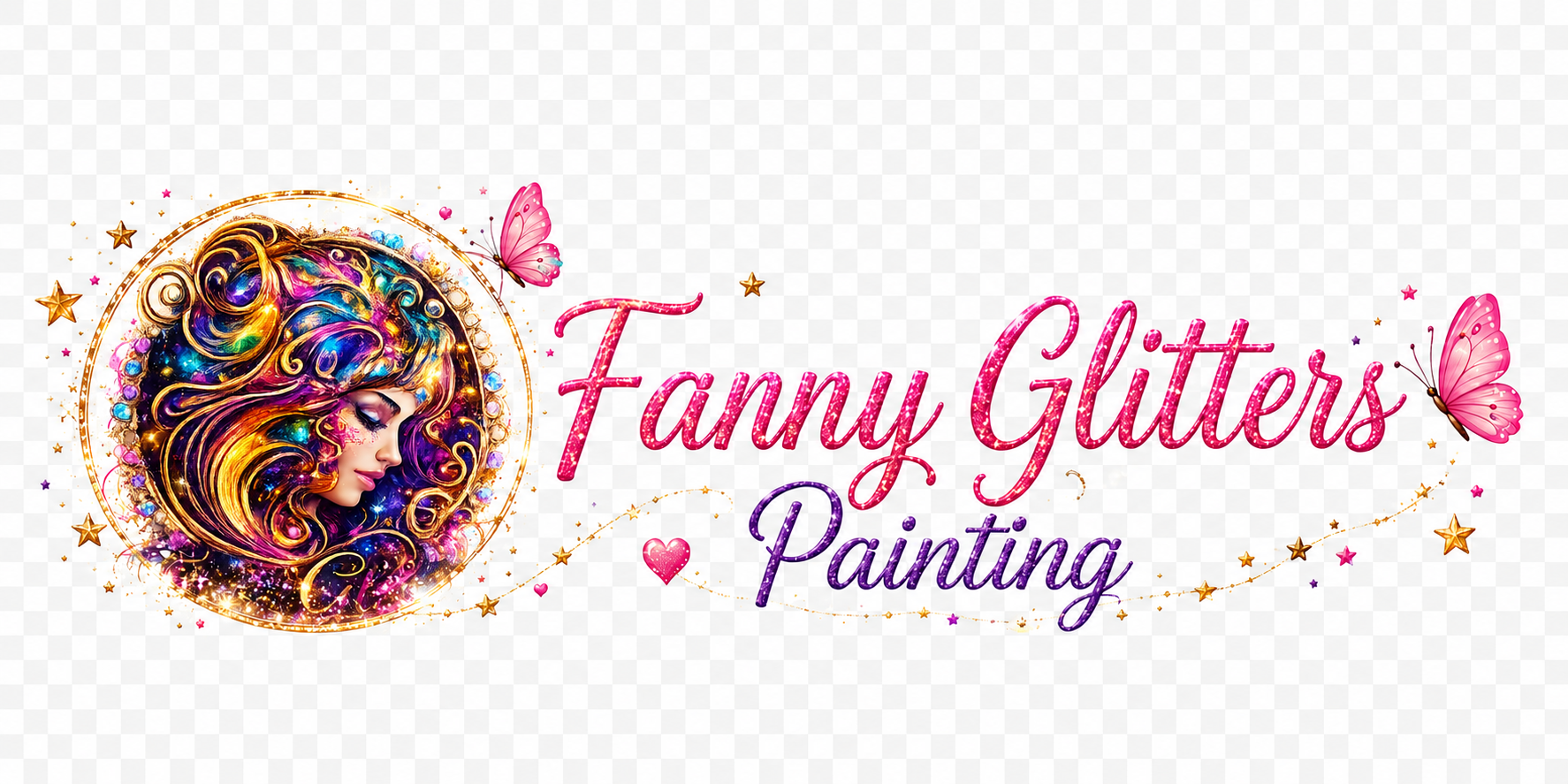 Fanny Glitters Painting