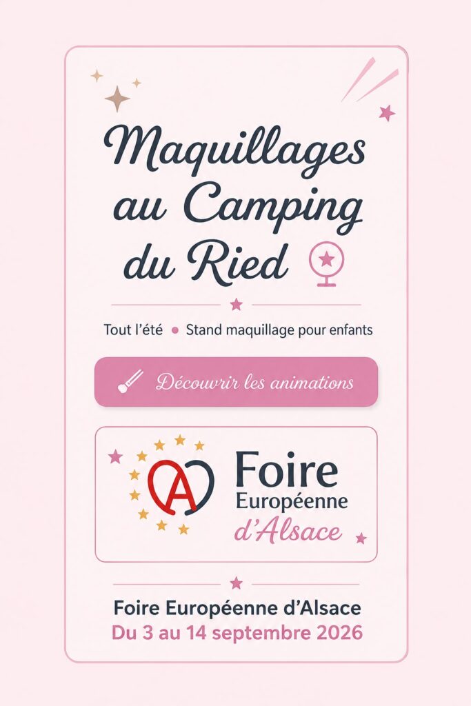 Bannière téléphone camping du Ried et foire européenne